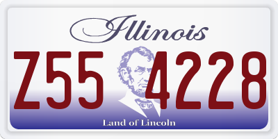 IL license plate Z554228
