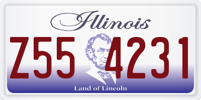 IL license plate Z554231