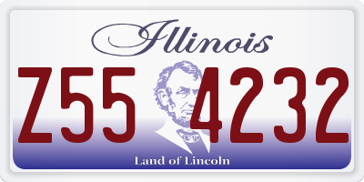IL license plate Z554232