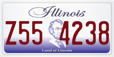 IL license plate Z554238