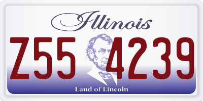 IL license plate Z554239