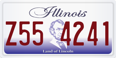 IL license plate Z554241