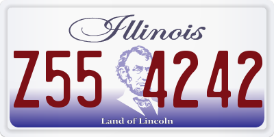 IL license plate Z554242