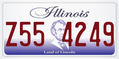 IL license plate Z554249