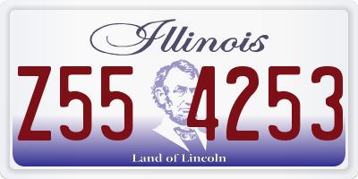 IL license plate Z554253