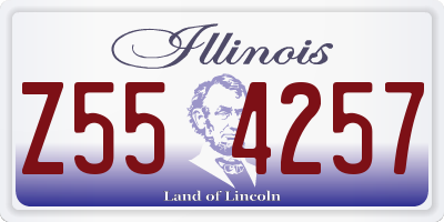 IL license plate Z554257