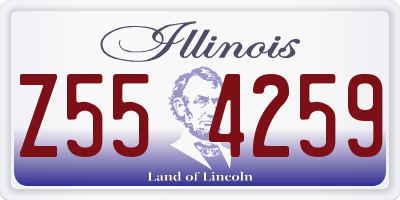 IL license plate Z554259
