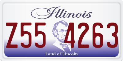 IL license plate Z554263