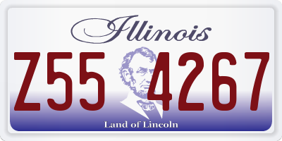 IL license plate Z554267