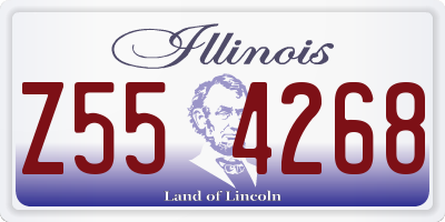 IL license plate Z554268