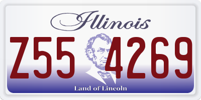 IL license plate Z554269