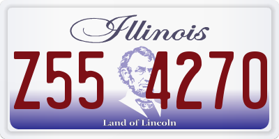 IL license plate Z554270
