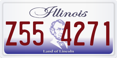 IL license plate Z554271