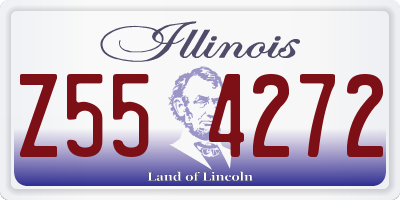 IL license plate Z554272