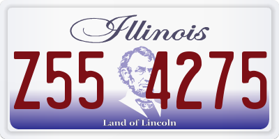 IL license plate Z554275