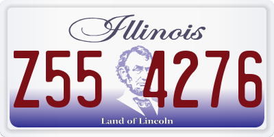 IL license plate Z554276
