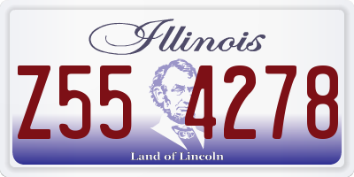 IL license plate Z554278