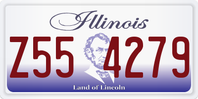 IL license plate Z554279