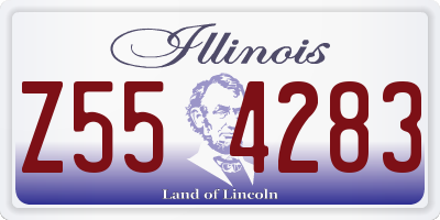 IL license plate Z554283