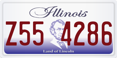 IL license plate Z554286