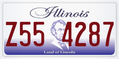 IL license plate Z554287