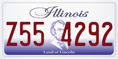 IL license plate Z554292