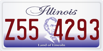 IL license plate Z554293
