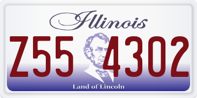 IL license plate Z554302