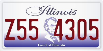 IL license plate Z554305