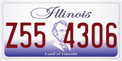 IL license plate Z554306