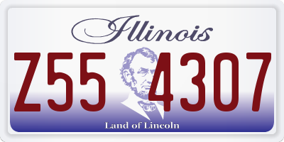 IL license plate Z554307