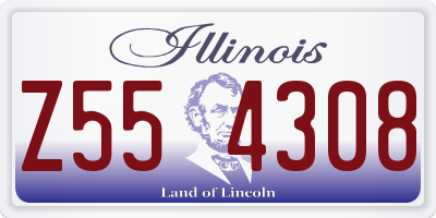 IL license plate Z554308