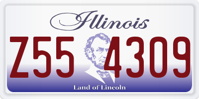 IL license plate Z554309
