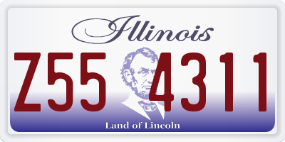 IL license plate Z554311