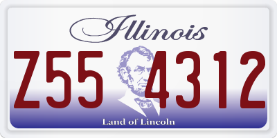 IL license plate Z554312
