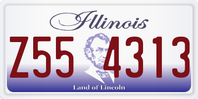 IL license plate Z554313
