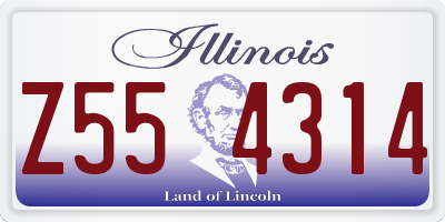 IL license plate Z554314