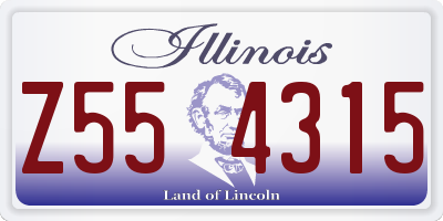 IL license plate Z554315