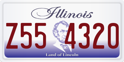 IL license plate Z554320