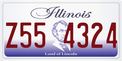IL license plate Z554324