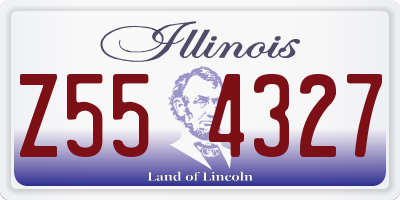 IL license plate Z554327