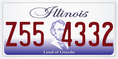 IL license plate Z554332