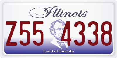 IL license plate Z554338