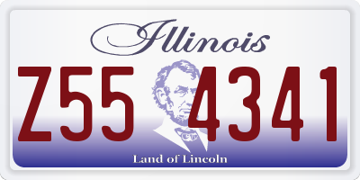 IL license plate Z554341
