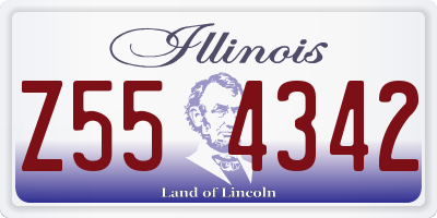IL license plate Z554342