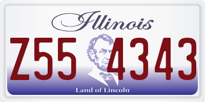 IL license plate Z554343