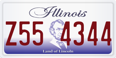 IL license plate Z554344