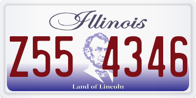 IL license plate Z554346