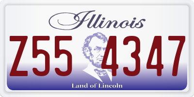 IL license plate Z554347