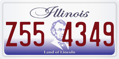 IL license plate Z554349
